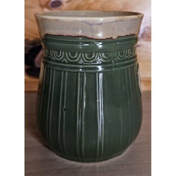 Cracker Barrel Green & Brown "Grandpa" Ceramic Coffee Mug Cup - Picture 8 of 13